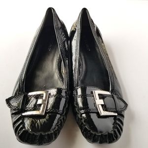 BCBG Patent Leather flats Womens Size 8 Black